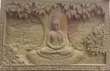 Lord Buddha Mural Panel