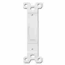 White Toggle to Blank Switch Plate Fillers