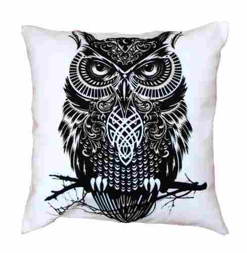 Digital Printed Owl Design Cushion Cover