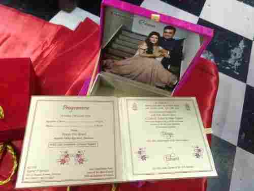 Mdf Velvet Wedding Card Box