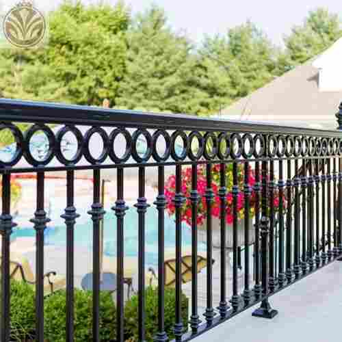 Heavy Duty Hot Dipped Galvanized Steel Railing Design For Front Porch