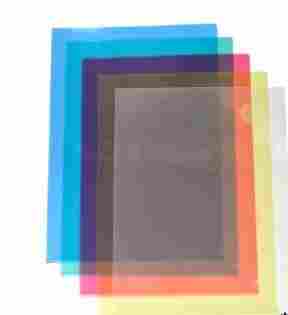 Coloured Plastic L Folder