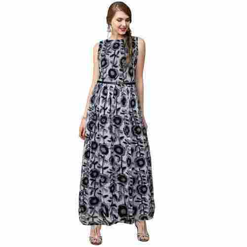 Ladies Printed Cotton Gown