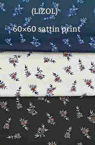Satin Print Shirting Fabric