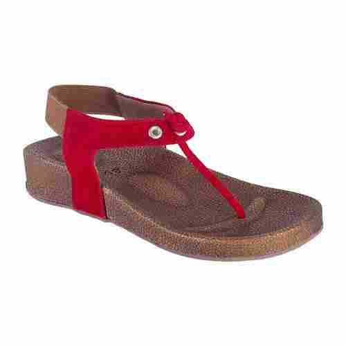 Red Color Ladies Sandals