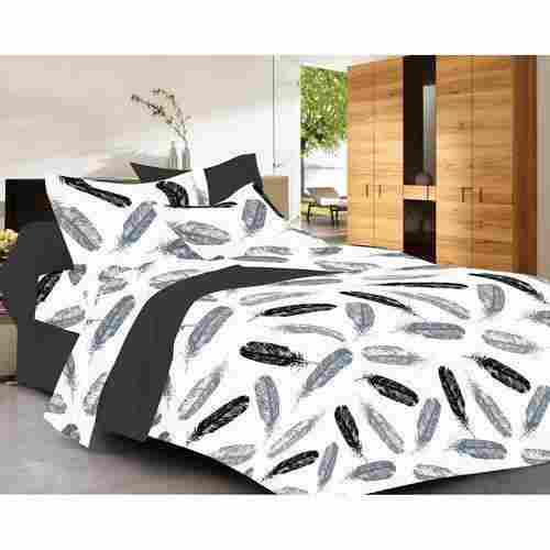 Black And White Printed Bedsheet