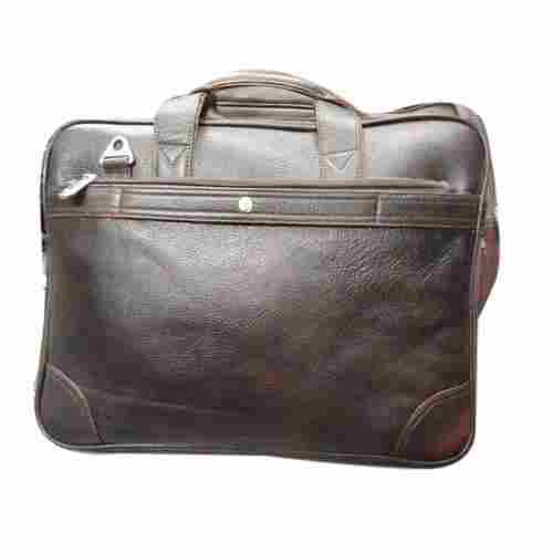 Brown Laptop Leather Handbag