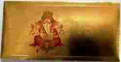 Gold Plated Ganesha Envelopes