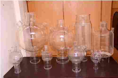 Glass Spherical And Cylindrical Vessels