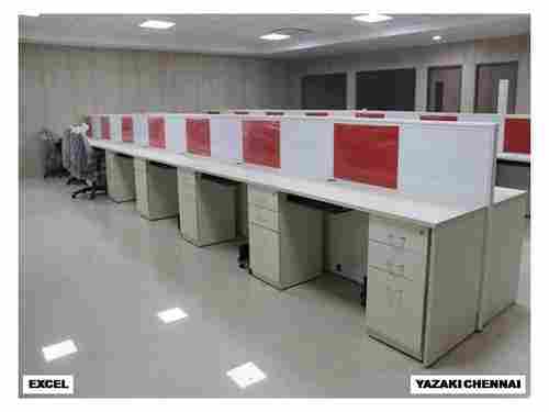 Office Workstations With Three Drawer Padestal