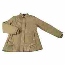 Ladies Brown Full Sleeve Jacket
