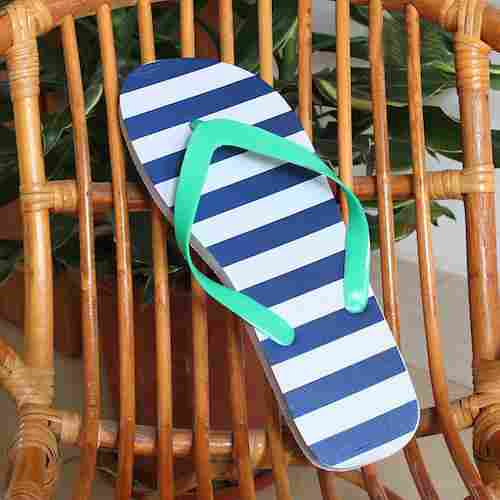 Stylish Striped Rubber Slippers