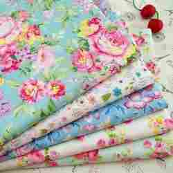 Embroidered Cotton Printed Fabric