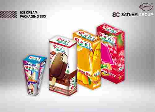 Ice Cream Pouch Packaging Box