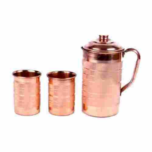 Designer Copper Glass And Jug Set