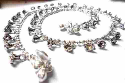 Antique Silver Plated Anklet