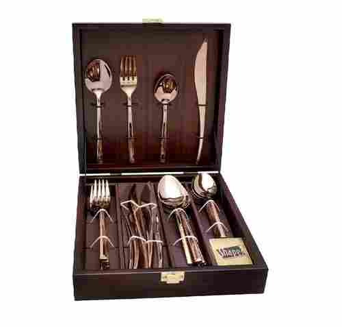 Shapes Rio Gold Plated (24 Pcs) Cutlery Set