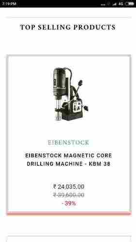 Eibenstock Kbm 38 Magnetic Core Drilling Machine