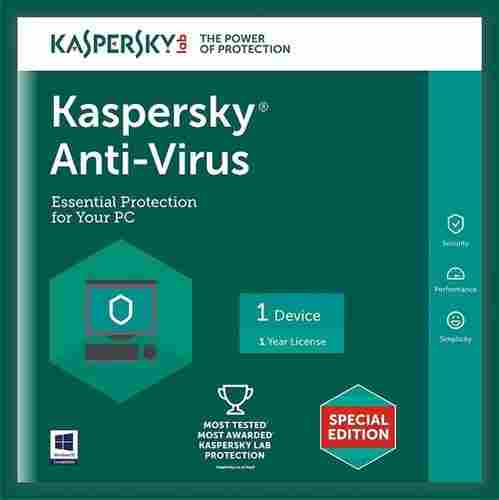 1 Device 1 Year Kaspersky Antivirus Software