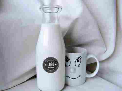 Milk Bottle And Cup