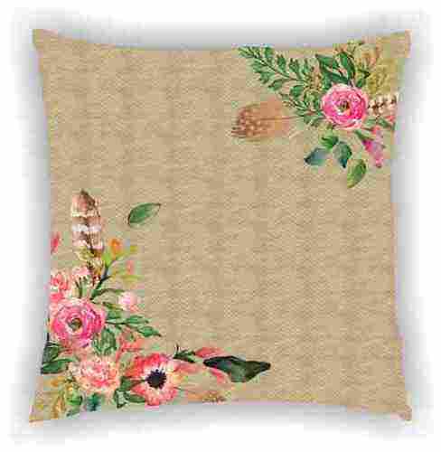 Digital Printed Brown Floral Multi Design Cushion Cover