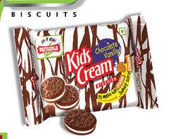 Kids Cream Choco Vanilla Biscuits Capacity: As Per The Client Required Kg/Hr