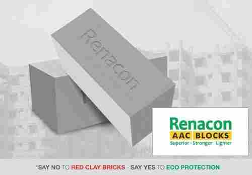 Fire Resistant Rectangular Grey Autoclaved Aerated Concrete Block