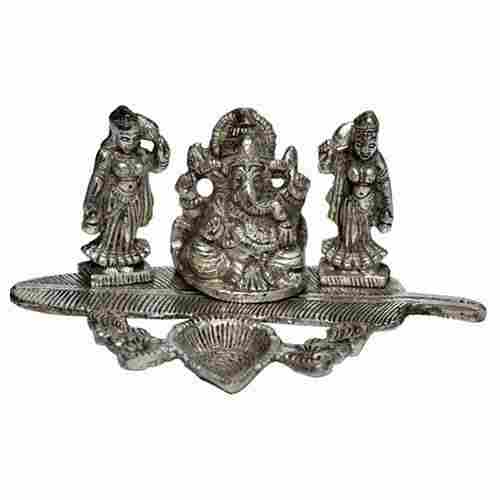 Oxidized Ganesh Riddhi Siddhi Figurines