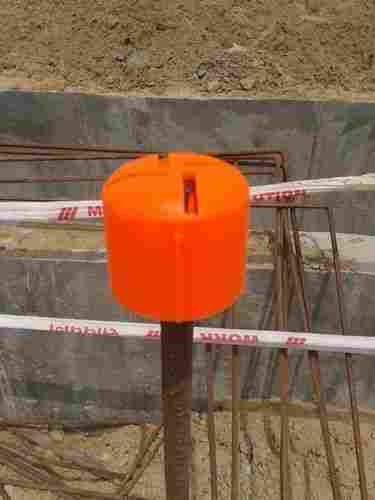 Dark Orange Rebar Safety Cap