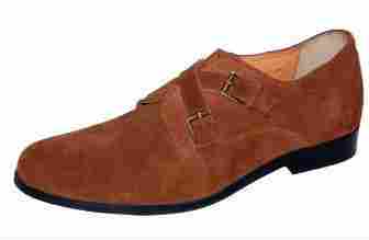 Mens Monk Brown Shoe