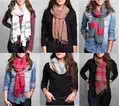 Fashionable Ladies Scarves with Custom Color
