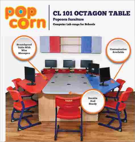 CL 101 Octagon Computer Table for Lab