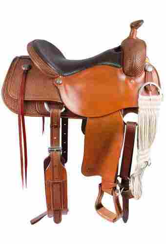 Brown Western Saddle