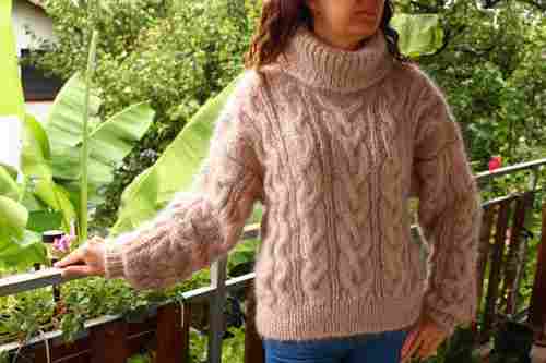 Hand Knitted Mohair Sweater
