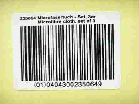 Barcode Stickers For Garments