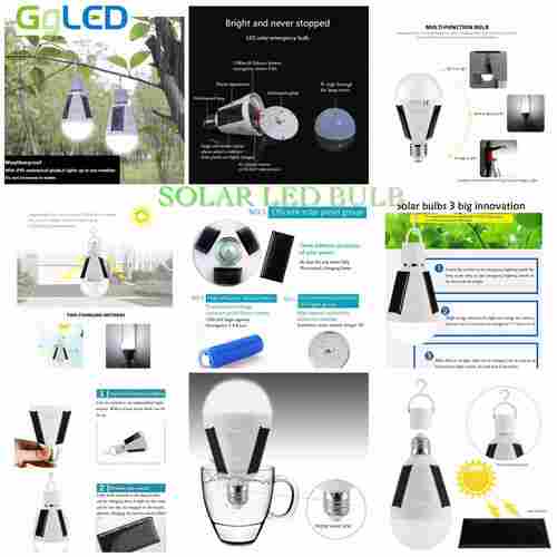 GgLED Solar Powered LED Bulb 9W