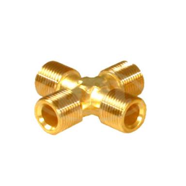 Steering Parts Brass Four Way Male Tube