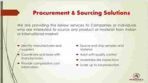 Procurement And Sourcing Services