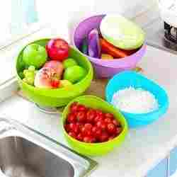 Plastic Grains and Vegetables Washing Bowl