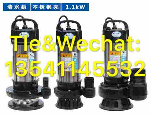 1.1KW Stainless Steel Casing Small Submersible Pump