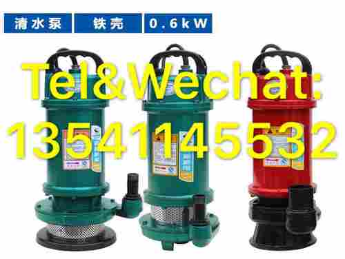 0.6kW 0.8HP Small Clean Water Submersible Pump