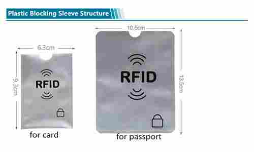 PVC Or PE Card Sleeve For Blocking RFID Payment Card