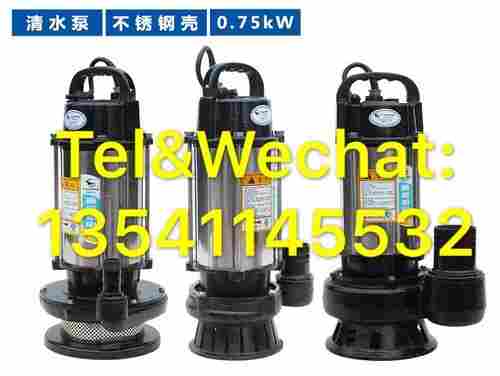 Stainless Steel Casing 1.1kW 1.5HP Small Submersible Pump