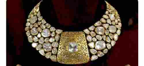 Kundan Gold Polki Necklace Set