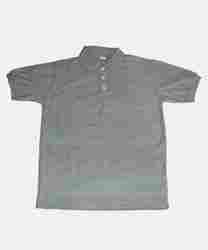 Gray Milange Collared T-Shirt