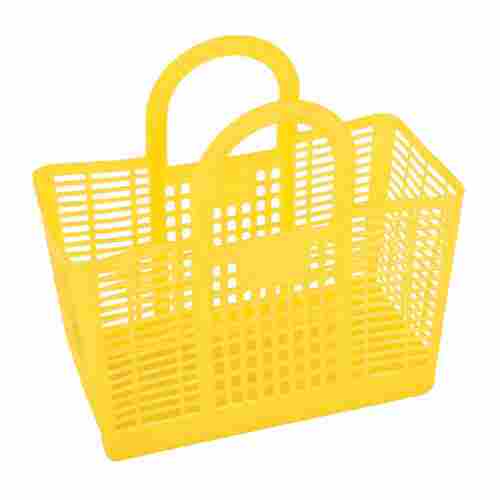 Yellow Color Plastic Shopping Basket
