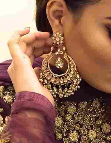 Fancy Kundan Polki Earrings