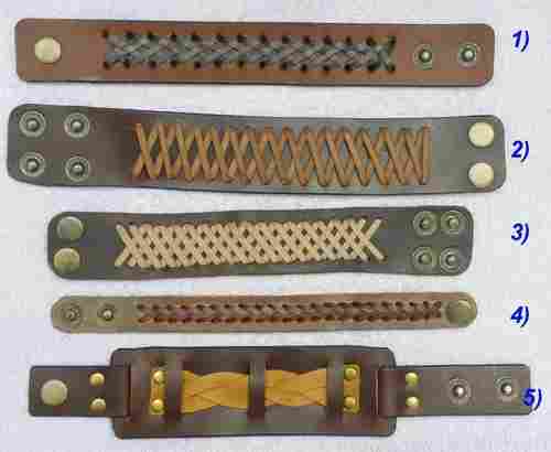 Handmade Mens Pure Leather Bracelets