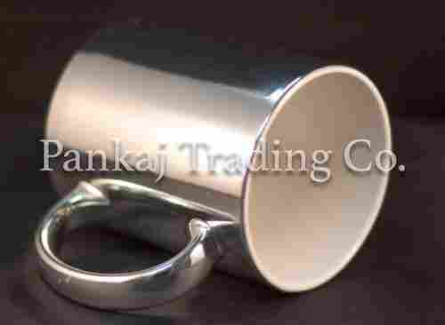Metallic Silver Ceramic Sublimation Mug