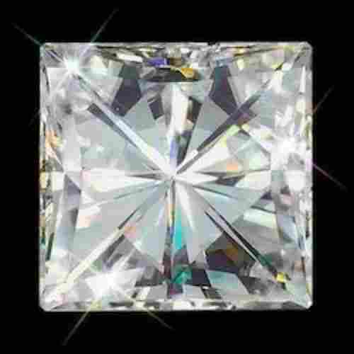 Square Cut White Moissanite Diamond